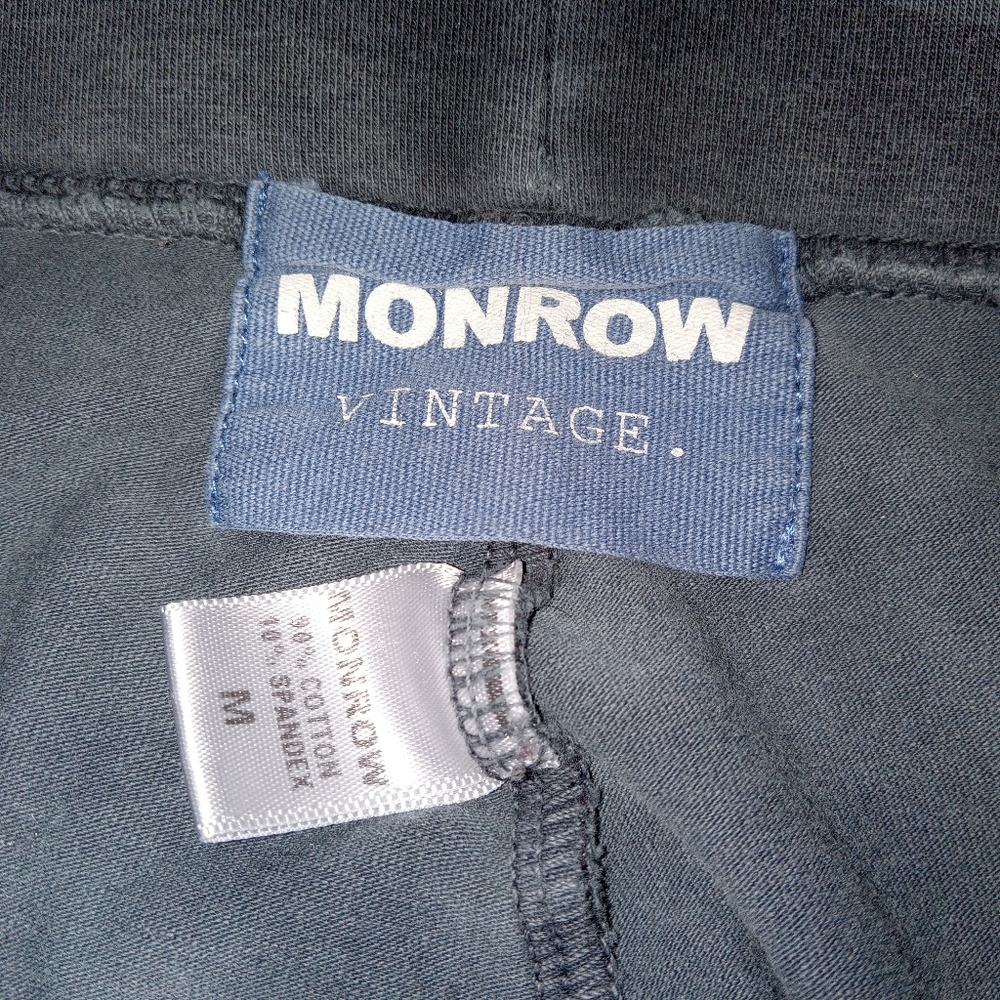 Monrow Vintage Gray Camoflage Low Rise  Crop Leggings Medium - Picture 5 of 5